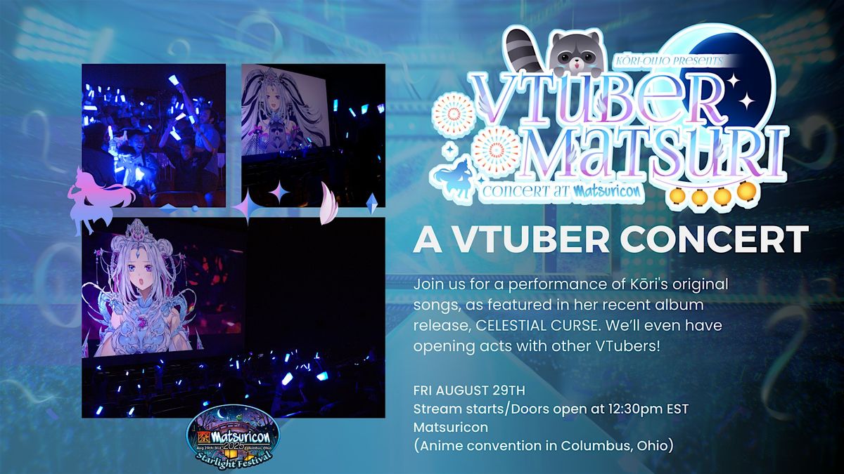 VTuber Matsuri-A VTuber Concert at Matsuricon, 29 August | Event in Columbus | AllEvents