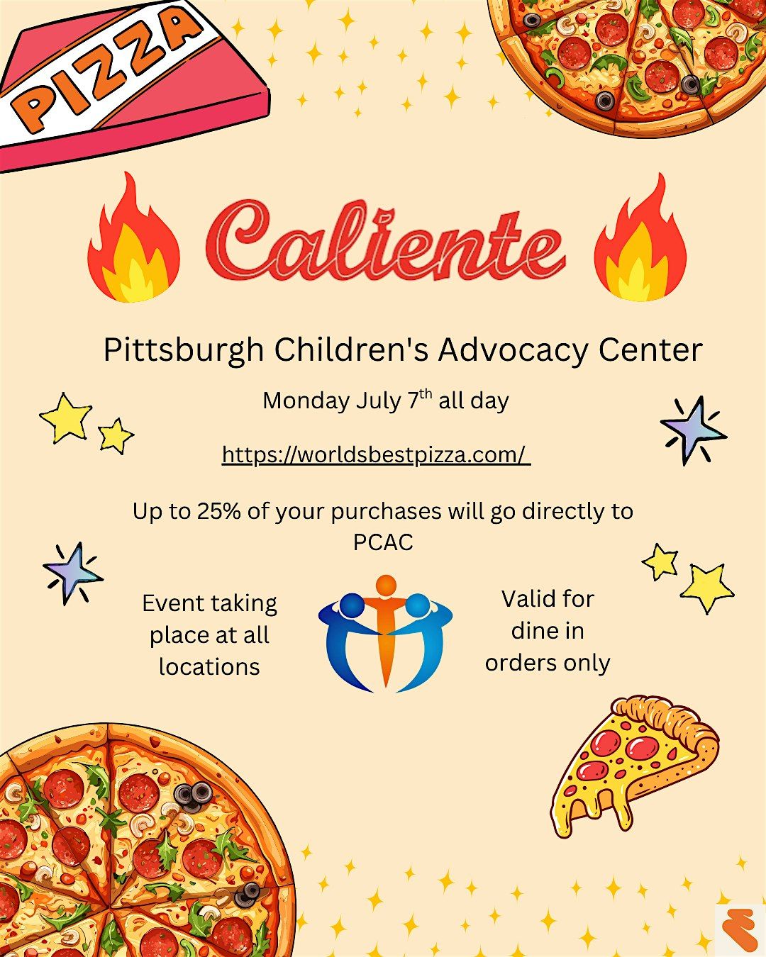 Pizza for a Purpose. Slice into support for Kids!, 7 July | Event in Pittsburgh | AllEvents