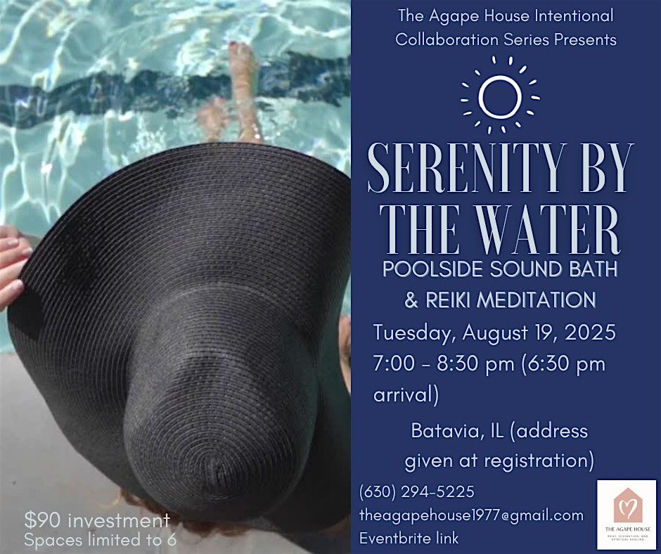 Serenity by the Water: Poolside Sound Bath & Reiki Meditation, 19 August | Event in Batavia | AllEvents