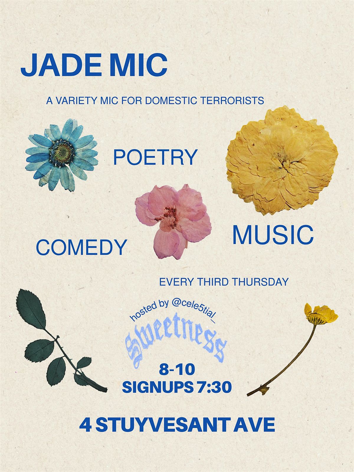 JADE MIC ✮⋆˙ | Event in Brooklyn | AllEvents