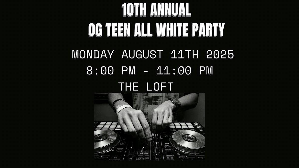 2025 'ORIGINAL'  Martha's Vineyard Teen All White Party-Hosted by M2Squared, 11 August | Event in Oak Bluffs