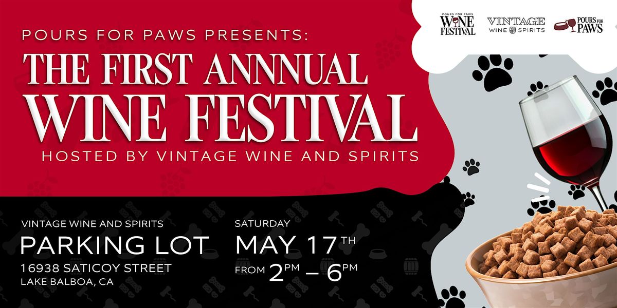 Pours for Paws: The First Annual Wine Festival, 17 May | Event in Los Angeles | AllEvents