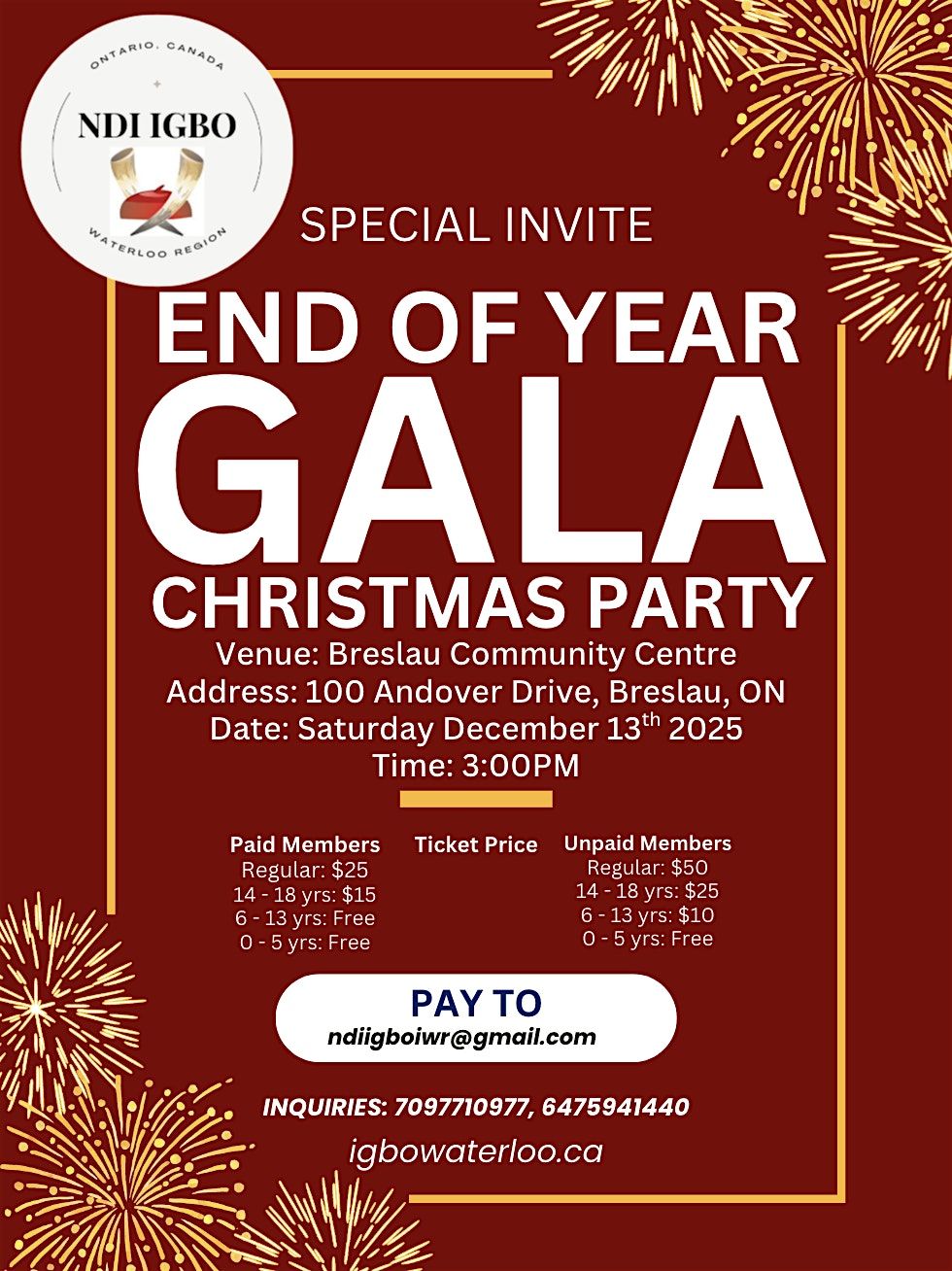 End of Year Gala/Christmas Party, 13 December | Event in Breslau | AllEvents