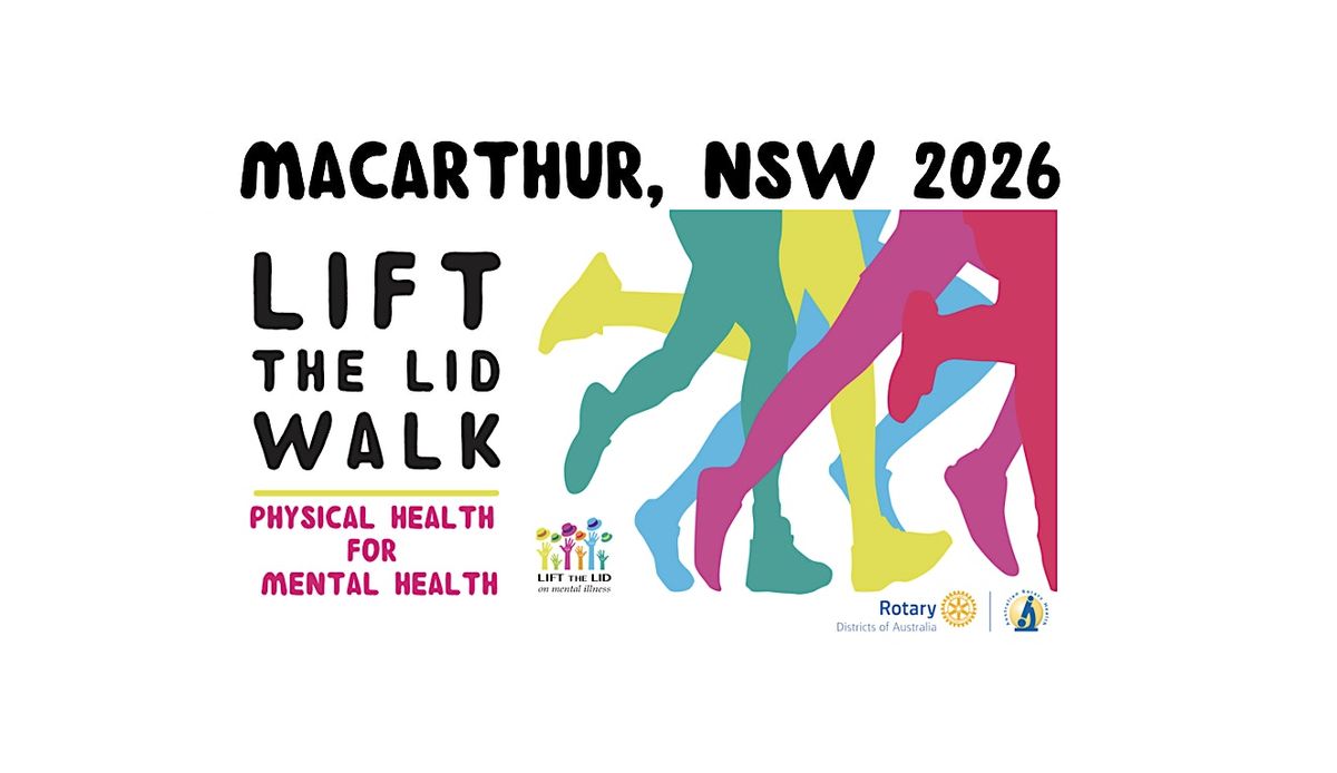 LIFT THE LID WALK for Mental Health - MACARTHUR  2026, 1 March | Event in Camden | AllEvents