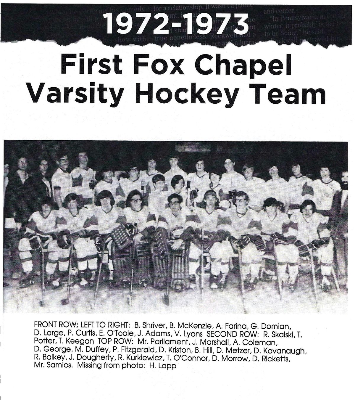 Fox Chapel Hockey Alumni Game, 26 November | Event in Pittsburgh | AllEvents
