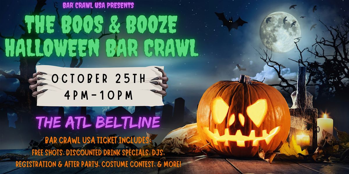 The Beltline Boos & Booze Halloween Bar Crawl, by Bar Crawl USA, 25 October | Event in Atlanta | AllEvents