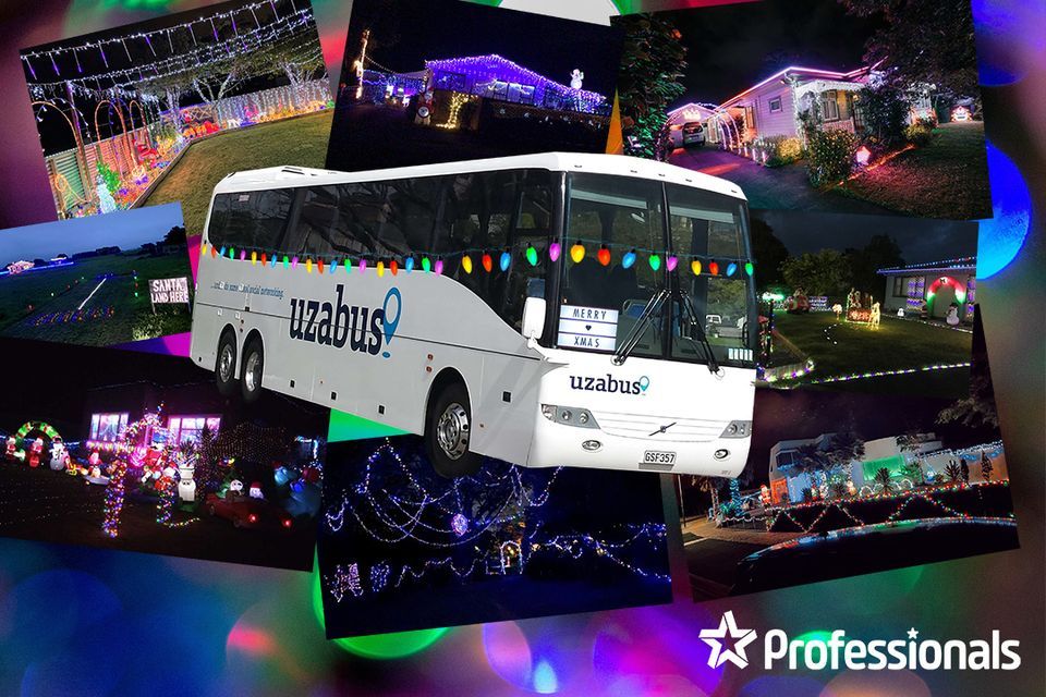 Uzabus Christmas Light Tours Palmerston North, Mitre 10 Mega