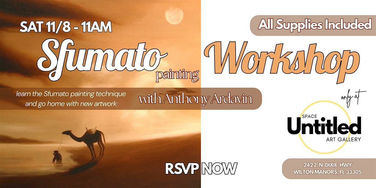 Sfumato Oil Painting Technique Workshop with Anthony Ardavin, 8 November | Event in Wilton Manors | AllEvents