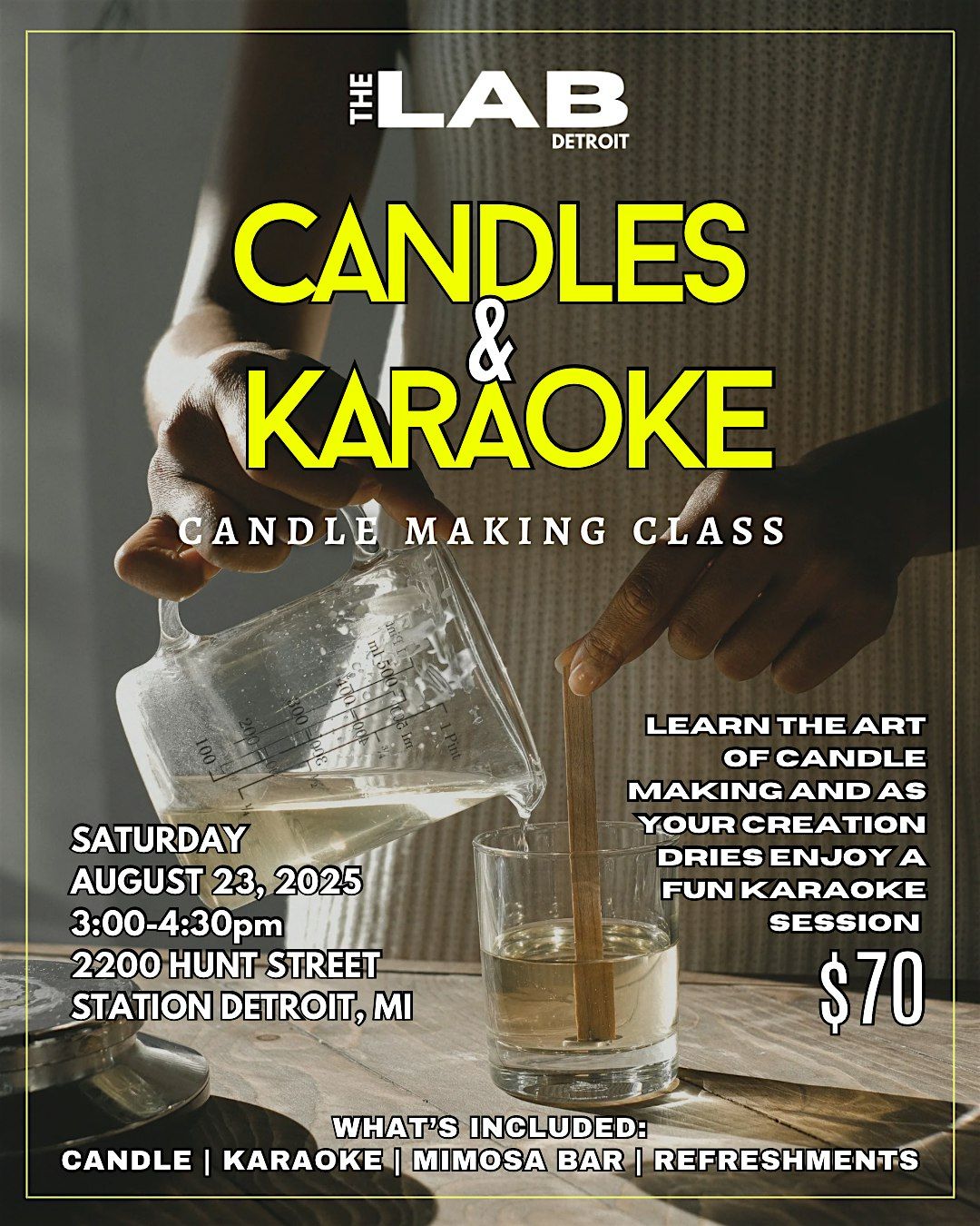 Candles & Karaoke: Candle Making Class | Event in Detroit | AllEvents