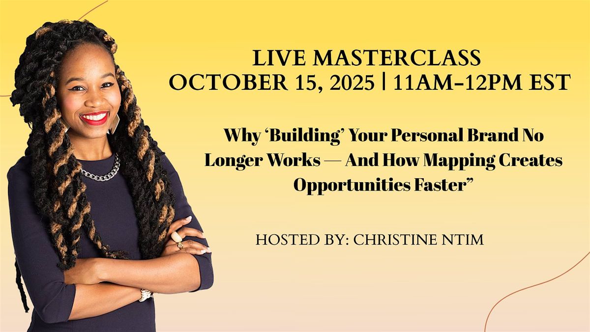 Building’ Your Personal Brand No Longer Works — How to get ahead now, 15 October | Event in New York | AllEvents