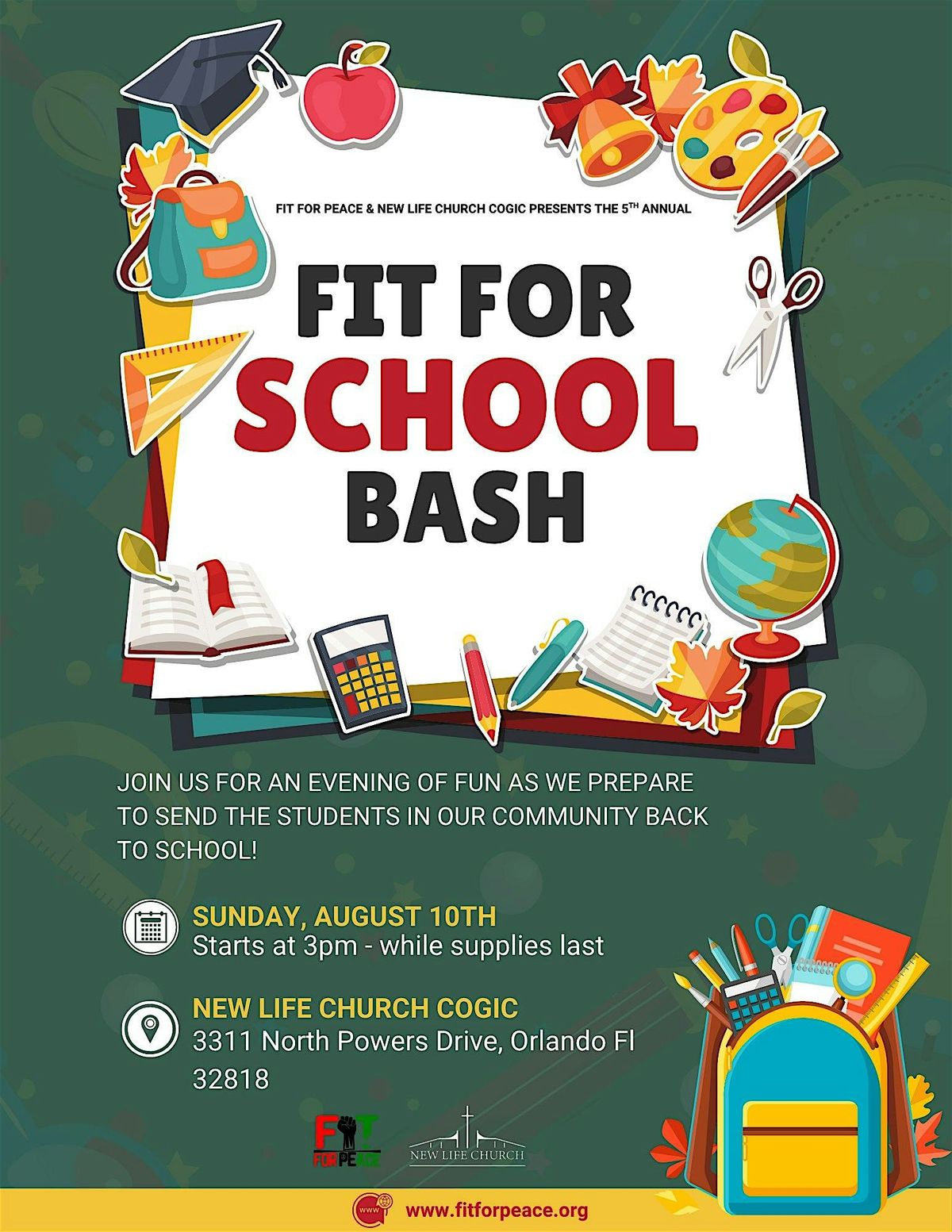 5th Annual Fit For School Bash, 10 August | Event in Orlando | AllEvents
