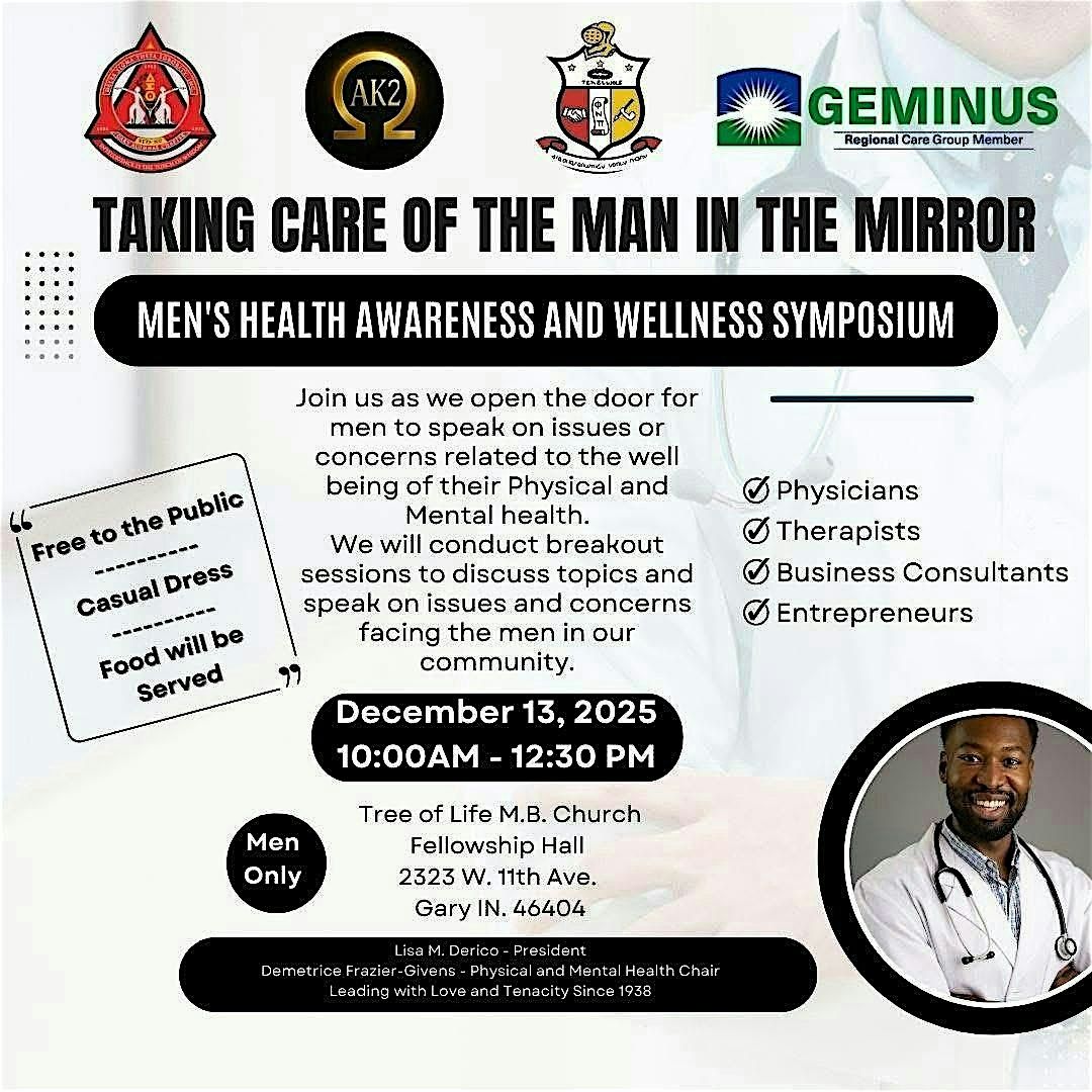 Taking Care of the Man in the Mirror, 13 December | Event in Gary | AllEvents