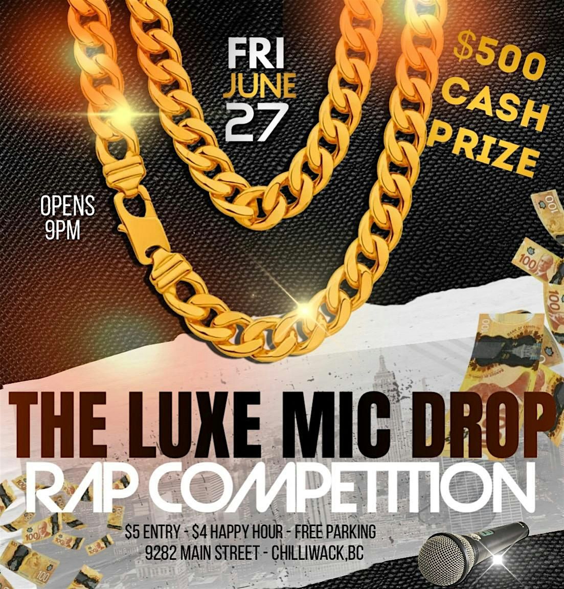 THE LUXE MIC DROP, 27 June | Event in Chilliwack | AllEvents
