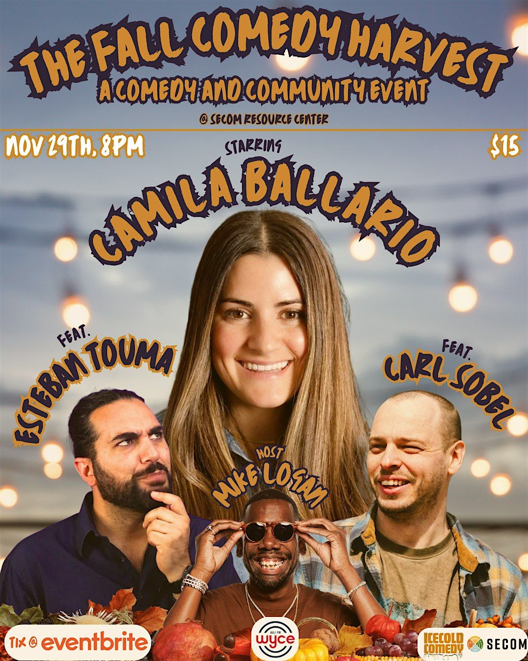 The Fall Comedy Harvest: A comedy and community event, 29 November | Event in Grand Rapids | AllEvents