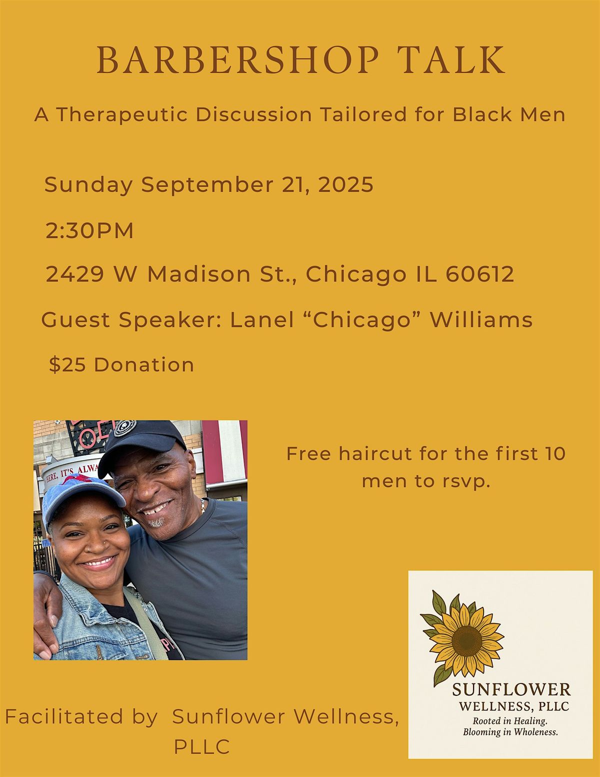 Barbershop Talk, 21 September | Event in Chicago | AllEvents