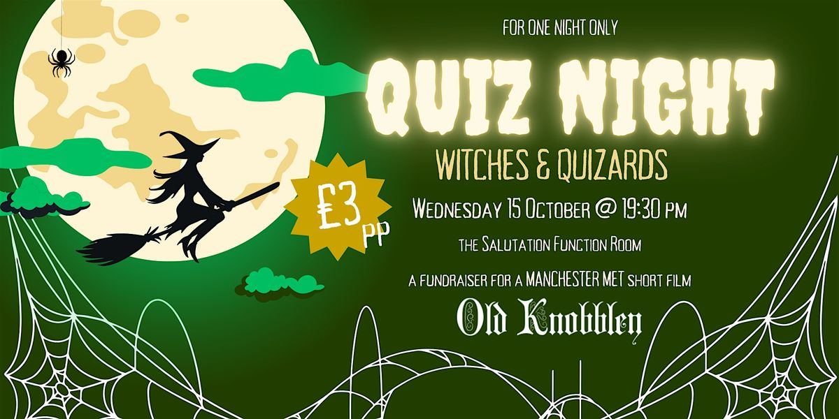 Witches and Quizards - Pub Quiz Fundraiser, 15 October | Event in Manchester | AllEvents