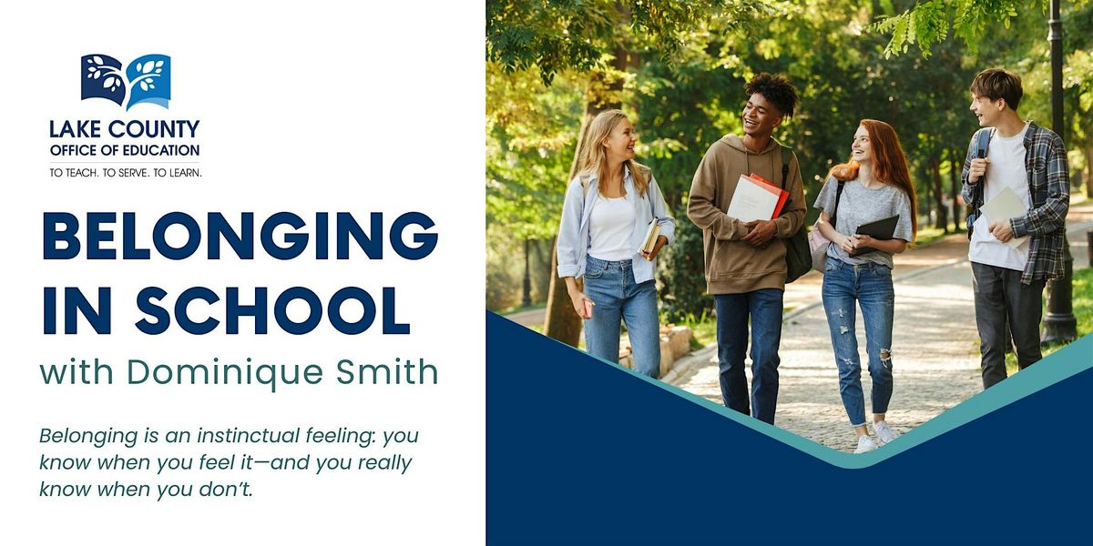 Belonging in School with Dominique Smith, 9 December | Event in Lakeport | AllEvents
