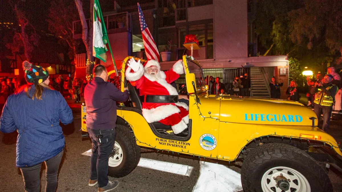 STREET PARTY WITH SANTA!!! Hospitality Night LAGUNA BEACH Fri 12/05/25, 5 December | Event in Laguna Beach