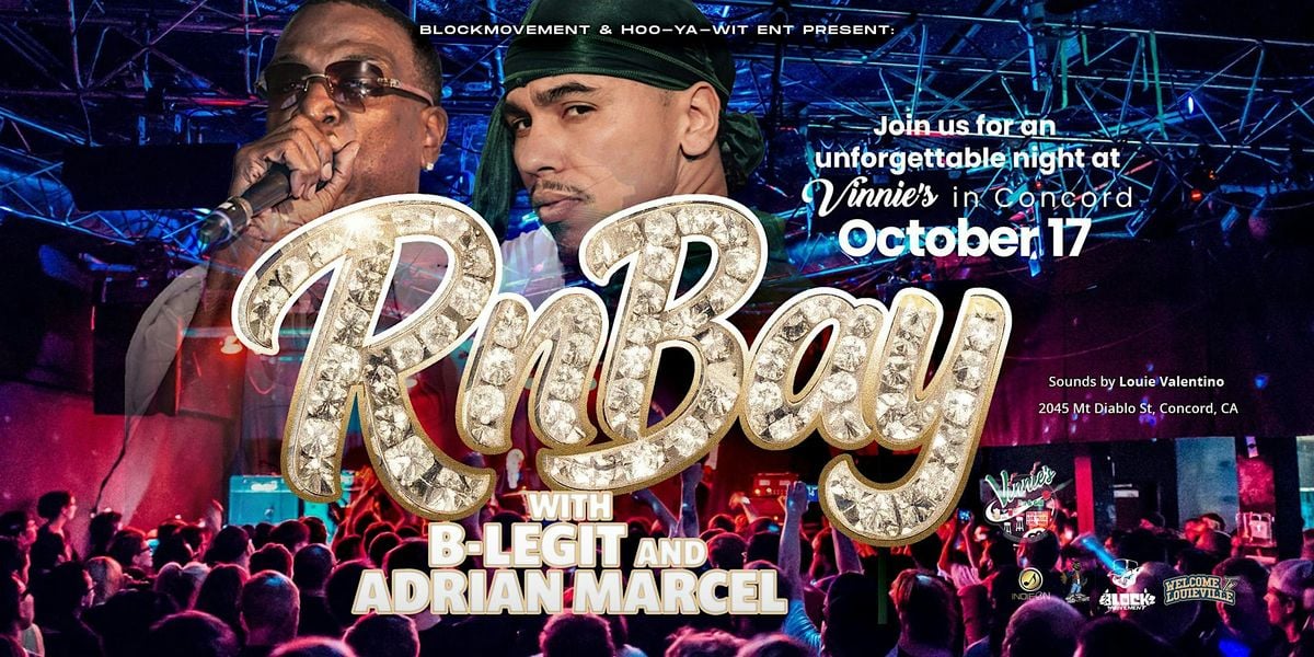 RnBay (Concord)                     Adrian Marcel x B-Legit, 17 October | Event in Concord | AllEvents