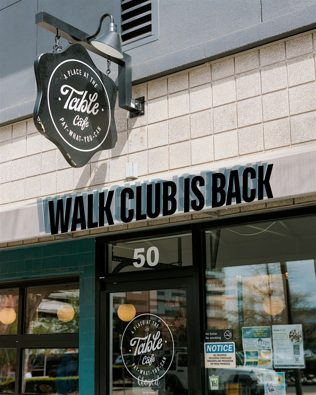 November Walk Club at A Place at the Table, 16 November | Event in Raleigh | AllEvents