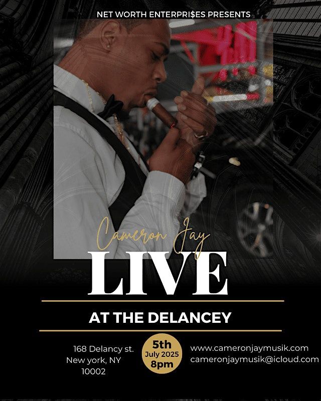 Cameron Jay Live at the Delancey, 5 July | Event in New York | AllEvents