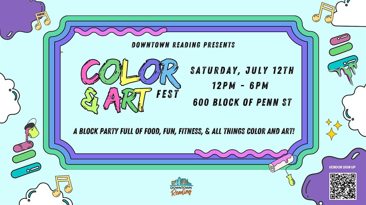 Downtown Reading's Color & Art Fest, 12 July | Event in Reading | AllEvents