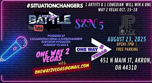 ONE WAY 2 VEGAS SZN 5 AKRON AUDITIONS (WINNERS FLOWN 2 VEGAS), 23 August | Event in Akron | AllEvents