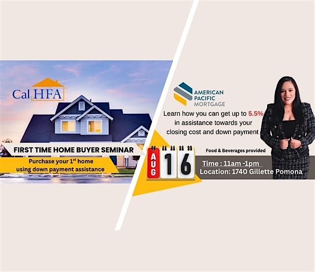 First time home buyer seminar, 16 August | Event in Pomona | AllEvents