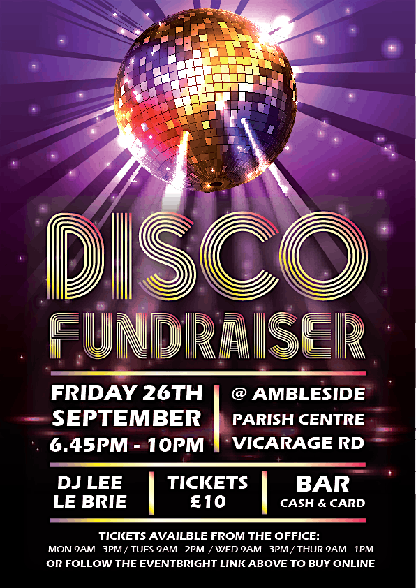 APC DISCO FUNDRAISER EVENT, 26 September | Event in Ambleside | AllEvents