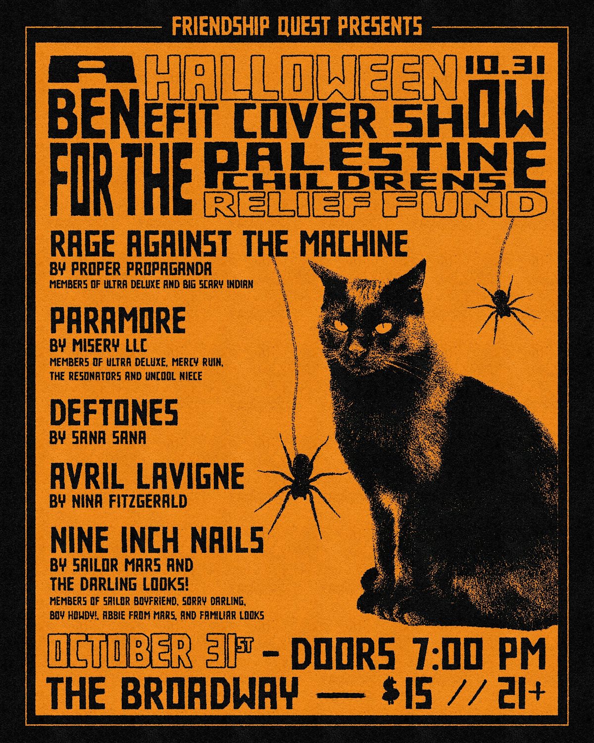 HALLOWEEN ft Rage Against the Machine/Paramore/Deftones/NIN/Avril Lavigne, 31 October | Event in Brooklyn