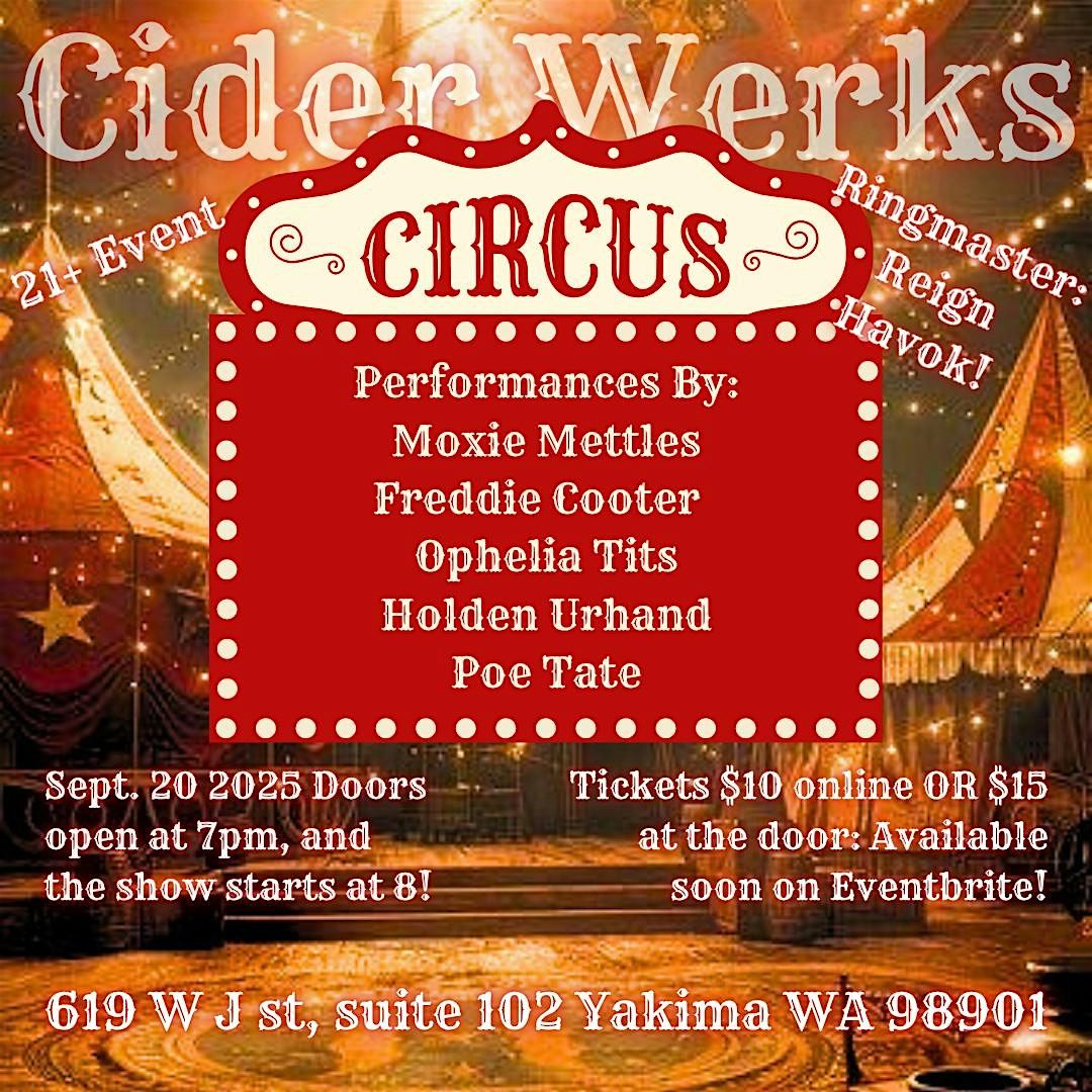 The Rejected Rhinestones Presents: CIDER WERKS CIRCUS, 20 September | Event in Yakima | AllEvents