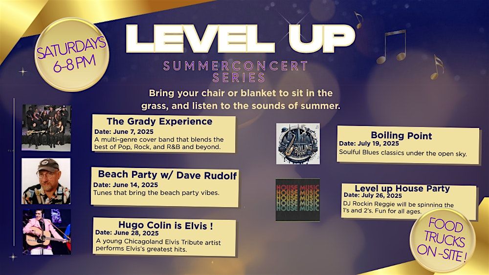 Level Up Summer Concert Series, 7 June | Event in Matteson | AllEvents