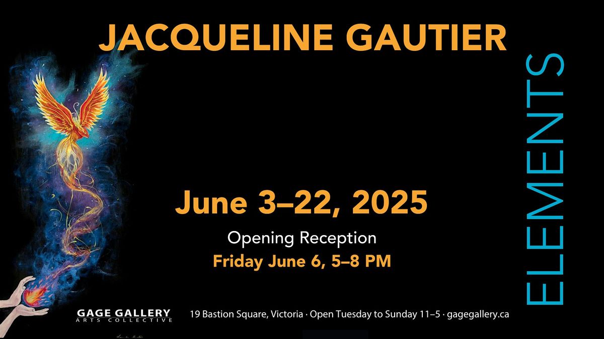 "Elements" by Jacqueline Gautier, 3 June | Event in Victoria | AllEvents