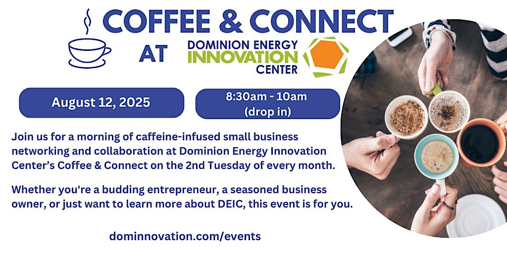 DEIC Coffee & Connect - August 2025, 12 August | Event in Ashland | AllEvents