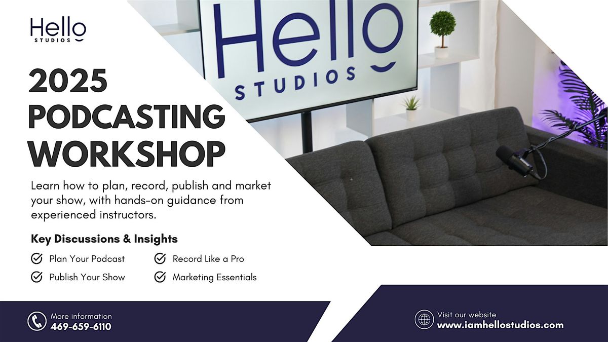 Podcasting Basics: A Hands-On 2-Hour Workshop, 1 November | Event in Dallas | AllEvents
