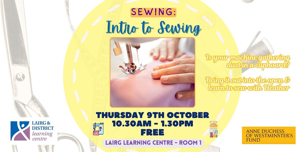 SEW YOUR OWN: Intro to Sewing | Event in Lairg | AllEvents