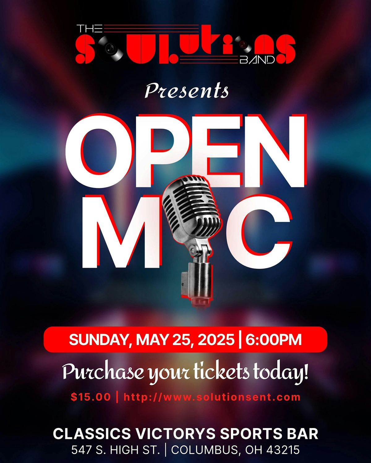 Soulutions Open Mic Night | Event in Columbus | AllEvents