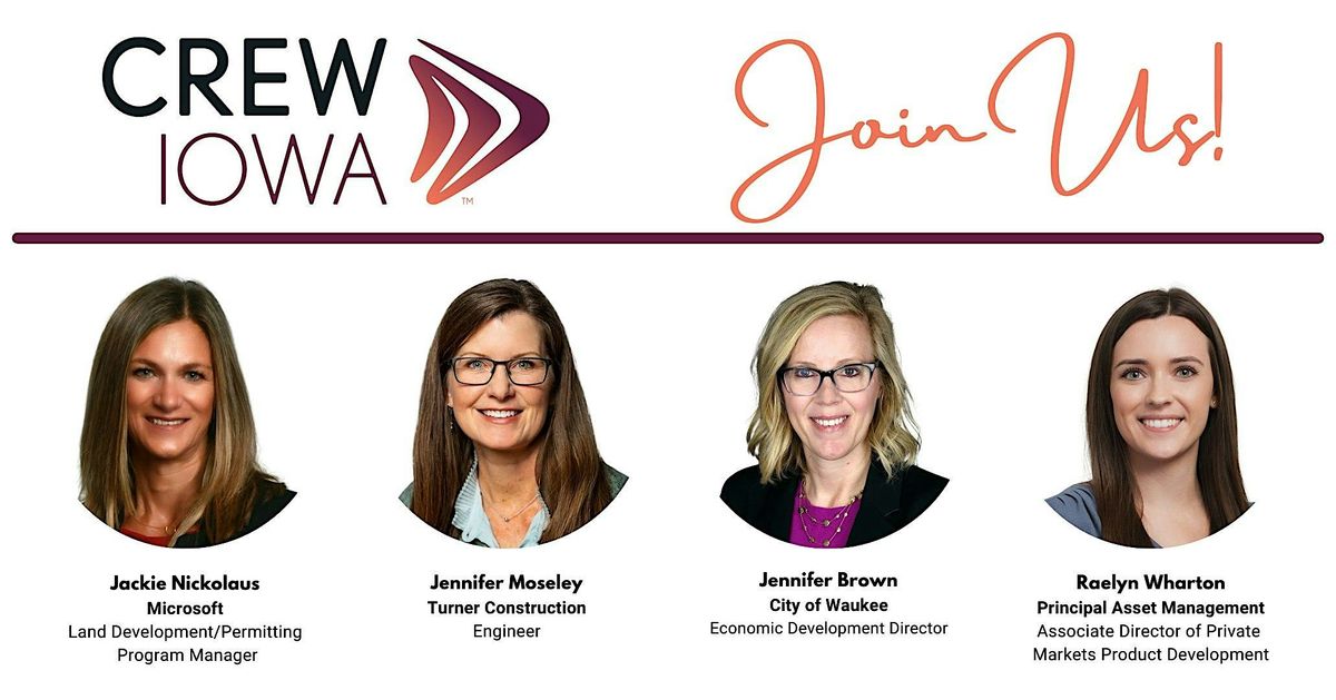 CREW Iowa June 2025 Luncheon: Data Center Panel, 10 June | Event in Des Moines | AllEvents