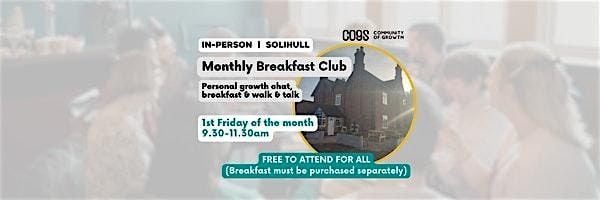 Cogs SOLIHULL Breakfast Club OCT 25, 3 October | Event in Earlswood | AllEvents