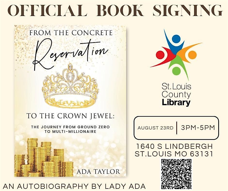 Official Book Signing of From the Concrete Reservation to the Crown Jewel, 23 August | Event in St. Louis