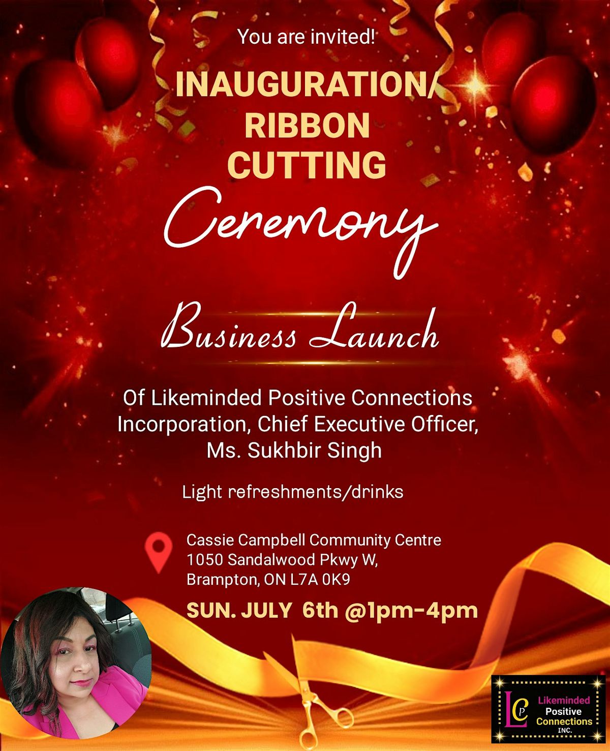 INAUGURATION/RIBBON Cutting Ceremony, 6 July | Event in Brampton | AllEvents