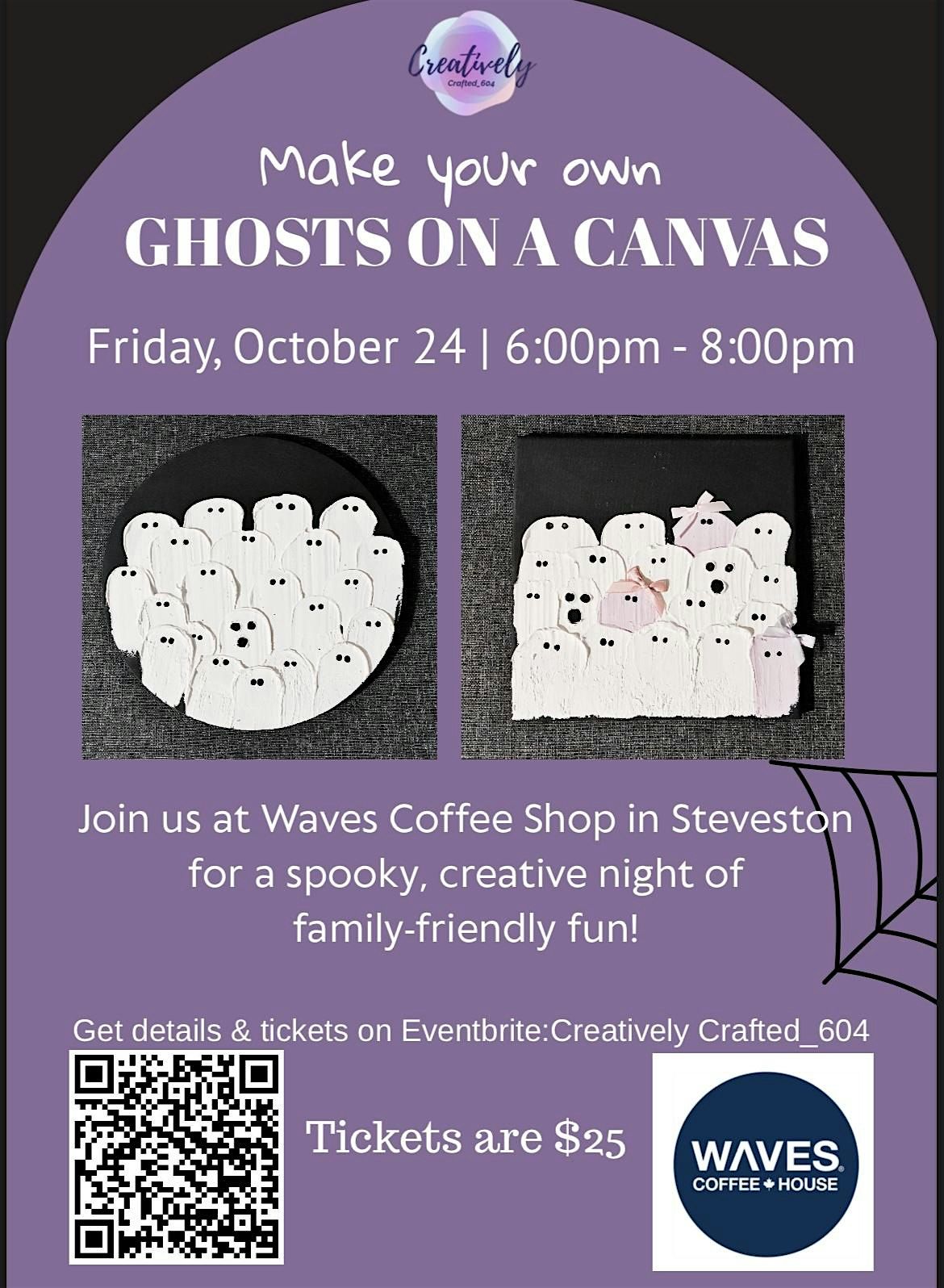 CREATE YOUR OWN Ghosts on Canvas!, 24 October | Event in Richmond | AllEvents
