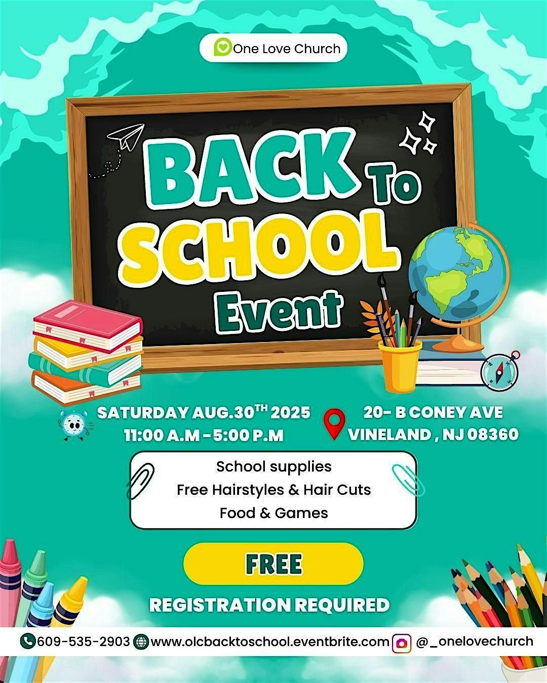 Back to School Event Free Supplies  & Hairstyles | Event in Vineland | AllEvents