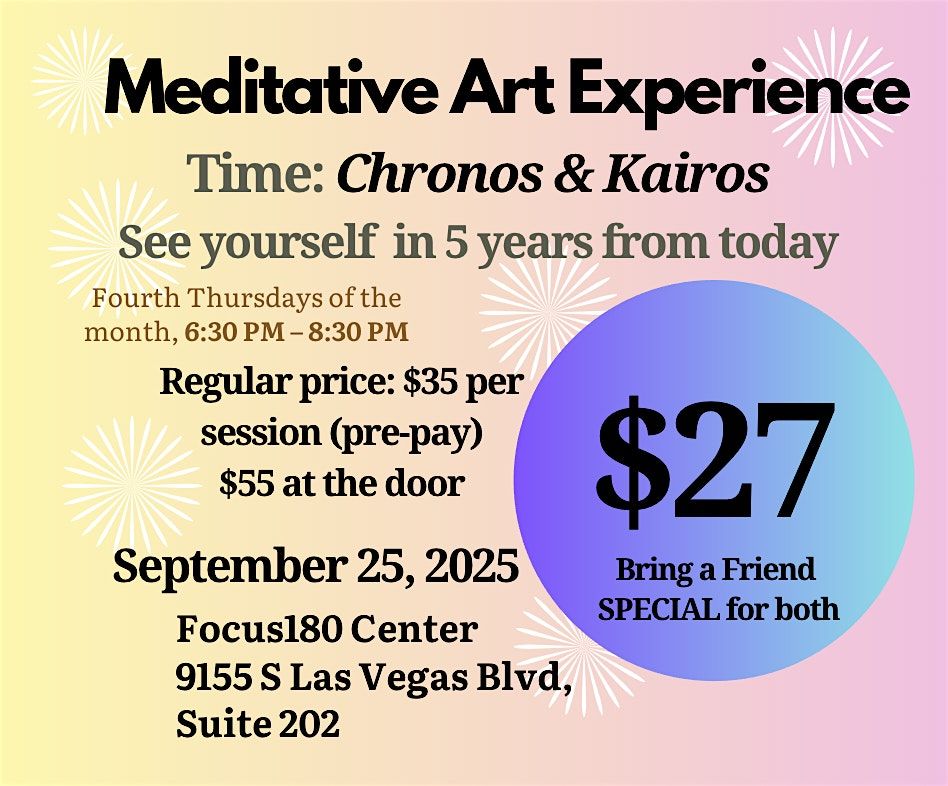 Chronos & Kairos — See Yourself 5 Years From Now, 3 November | Event in Las Vegas | AllEvents