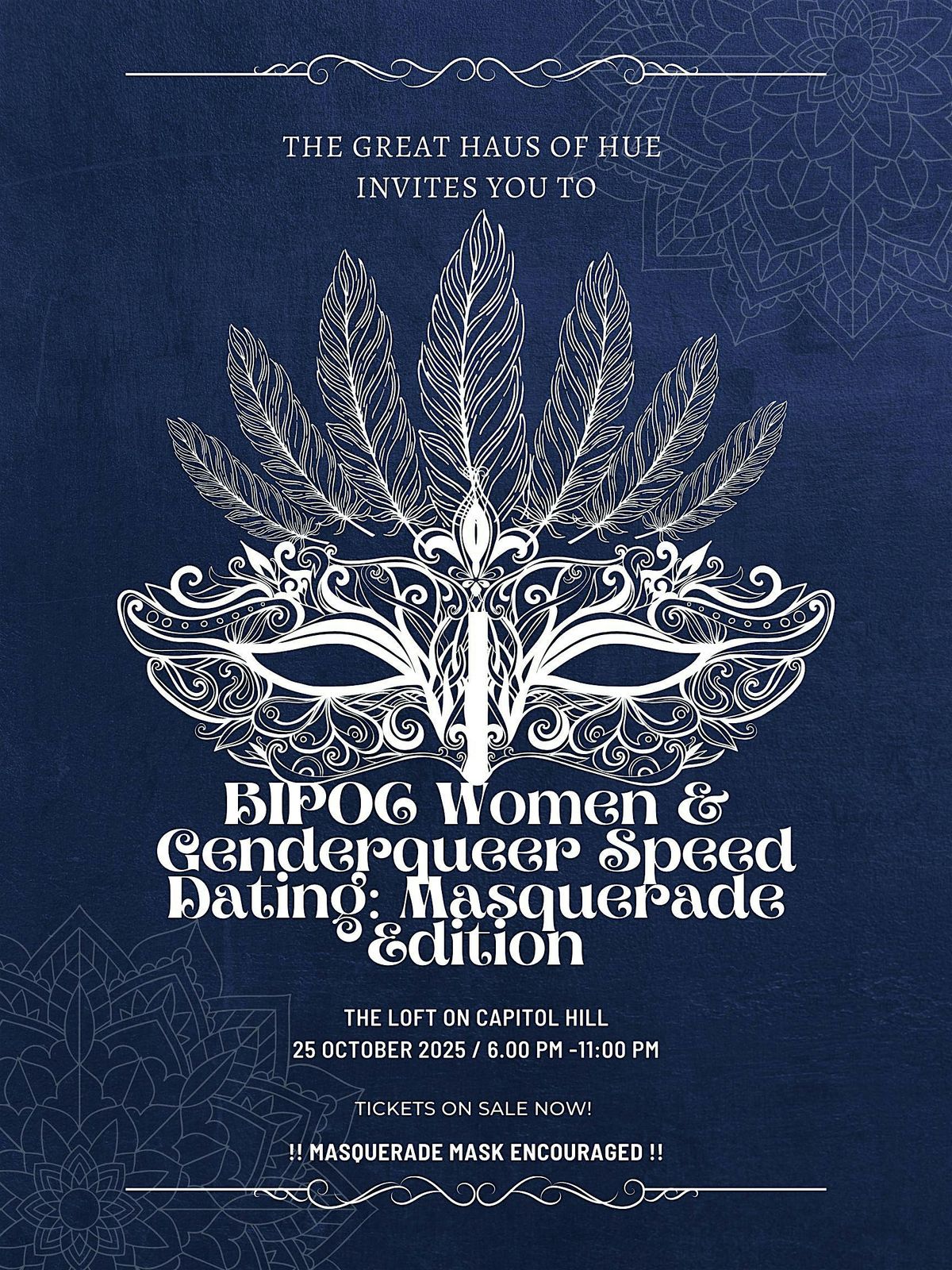 Haus of Hue Presents: Masquerade Speed Dating Event !, 25 October | Event in Seattle | AllEvents