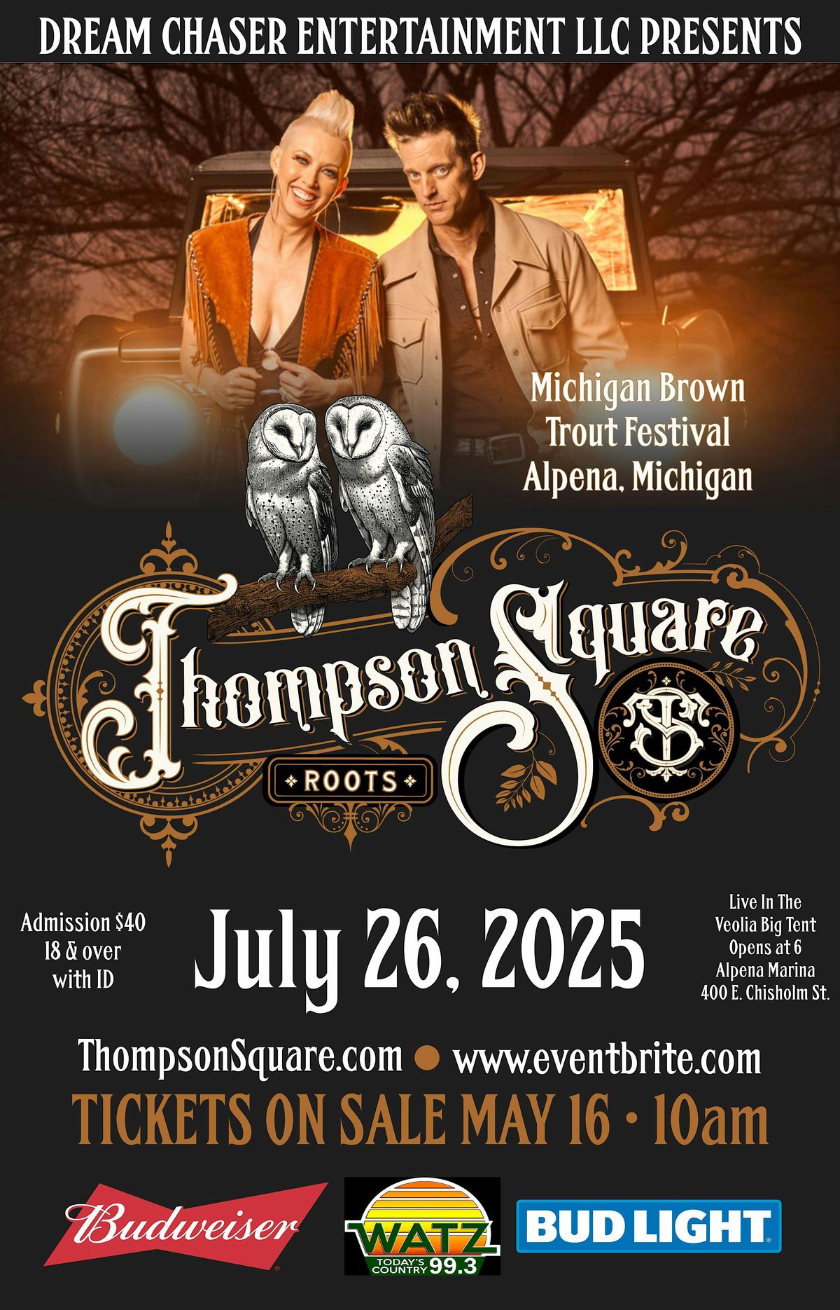 Thompson Square at the 51st Annual Alpena Brown Trout Festival, 26 July | Event in Alpena | AllEvents