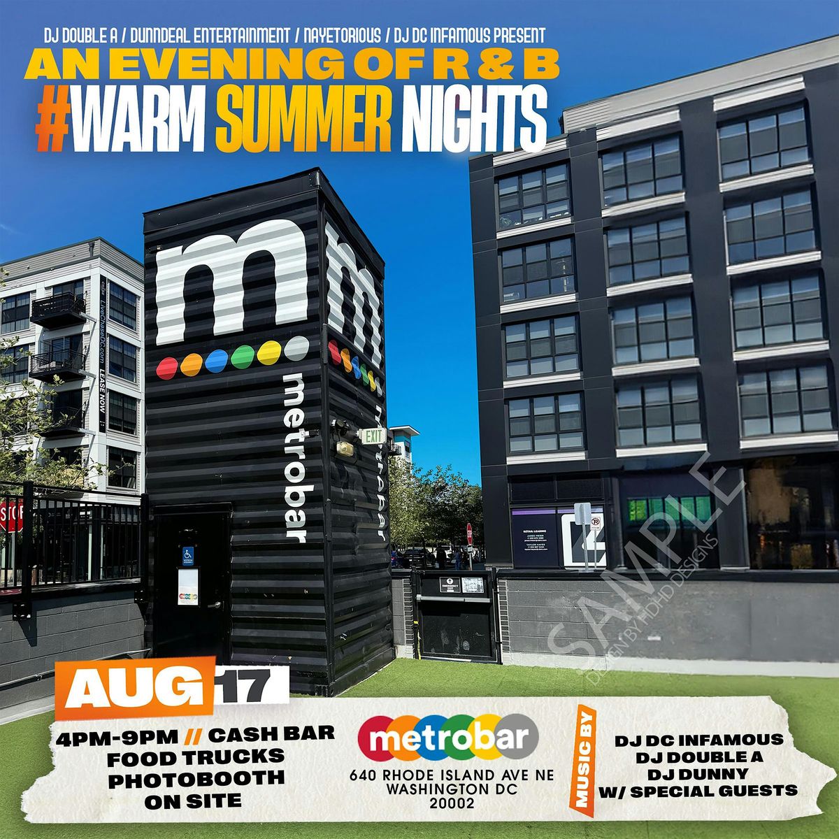 Warm Summer Nights: An evening of R&B with DJ DC Infamous and Friends, 17 August | Event in Washington