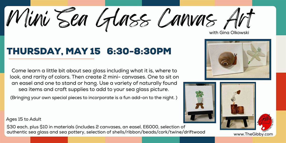 Mini Seaglass Canvas Art, 15 May | Event in Middletown | AllEvents