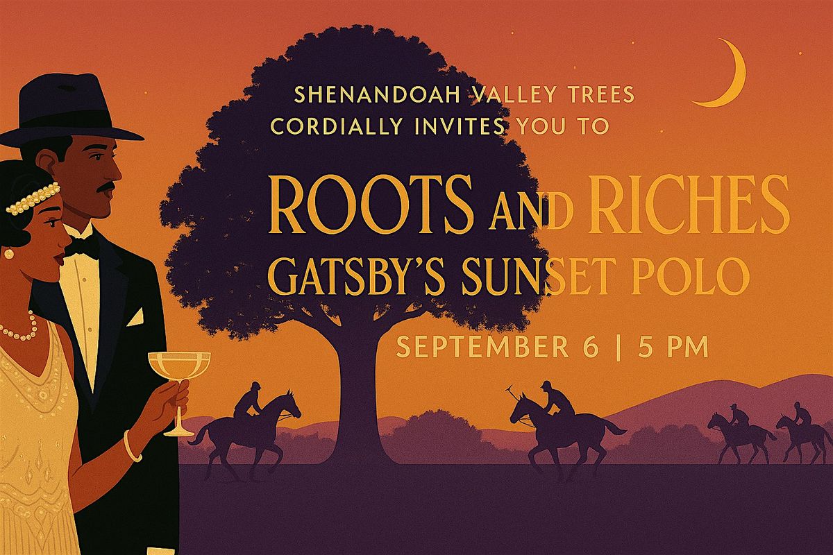Roots & Riches:  Gatsby's Sunset, Music, and Reforestation Fundraiser, 6 September | Event in The Plains
