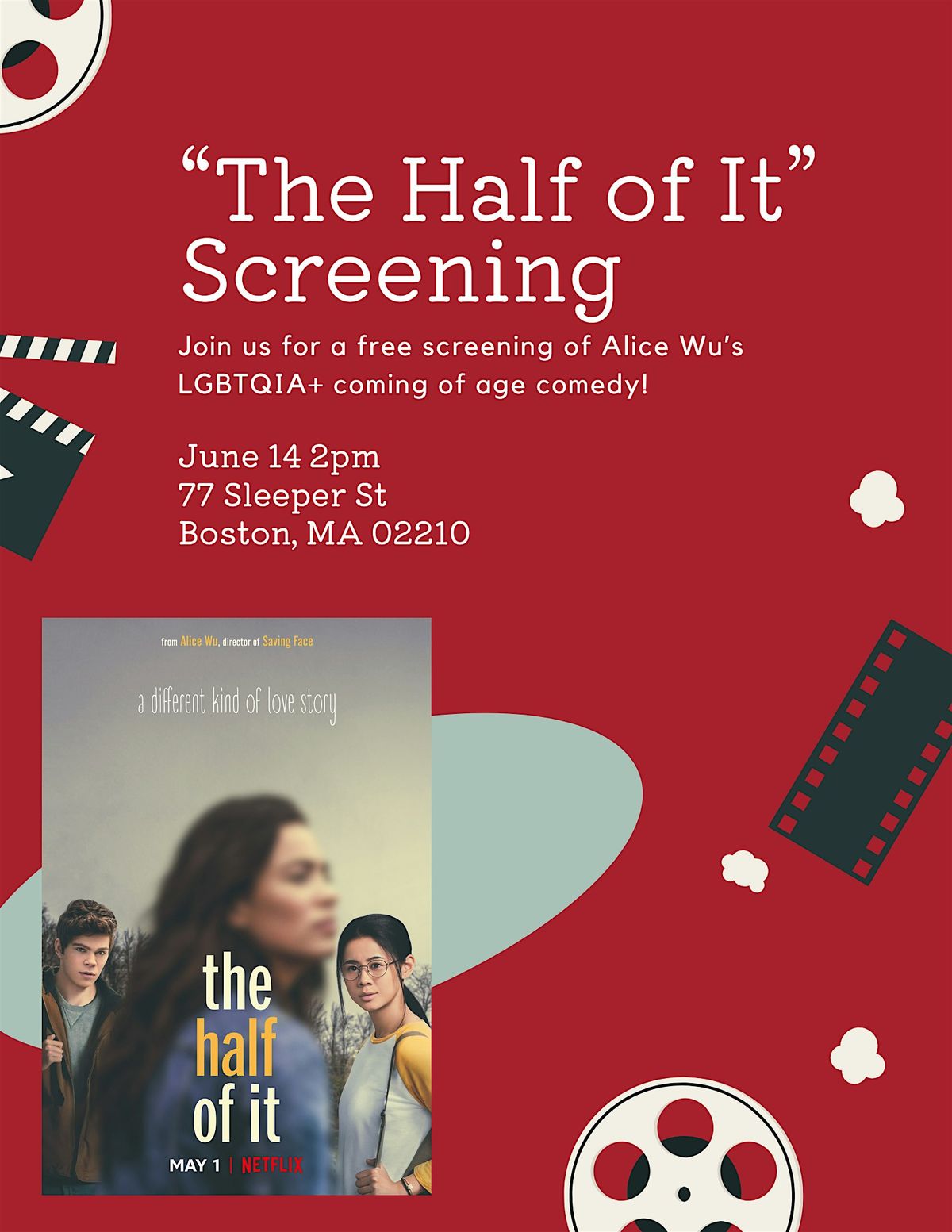 "The Half of It" screening, 14 June | Event in Boston | AllEvents
